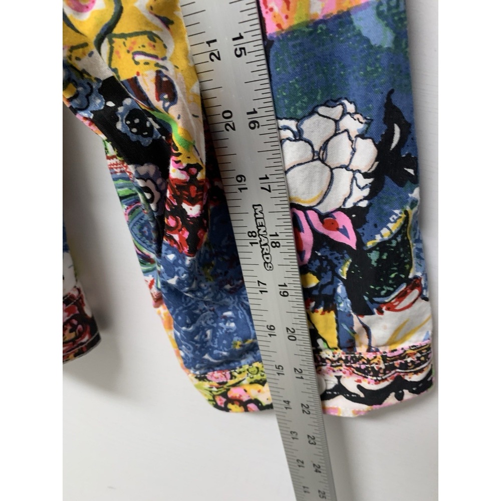 Serengeti Pink Multi Colorful Patchwork Women's Jacket Size 1X - Picture 11 of 12